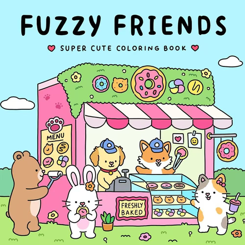 Cute character colouring books