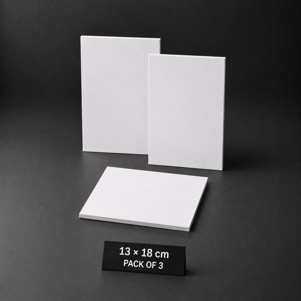 Drawing boards, 13 x 18 cm, pack of three
