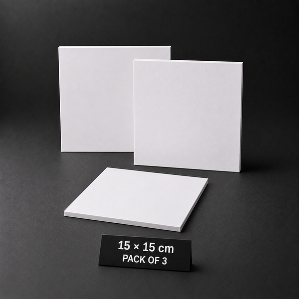 Drawing boards, 15 x 15 cm, pack of three