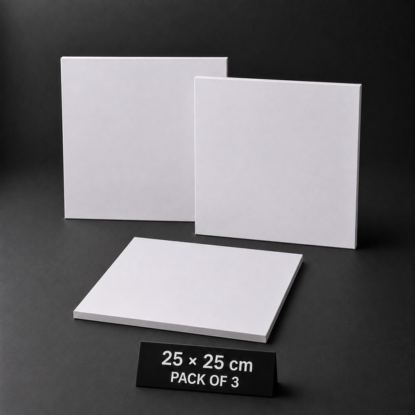Drawing boards, 25 x 25 cm, pack of three