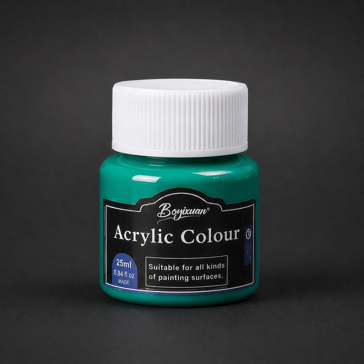 25 ml pot of acrylic colour, green