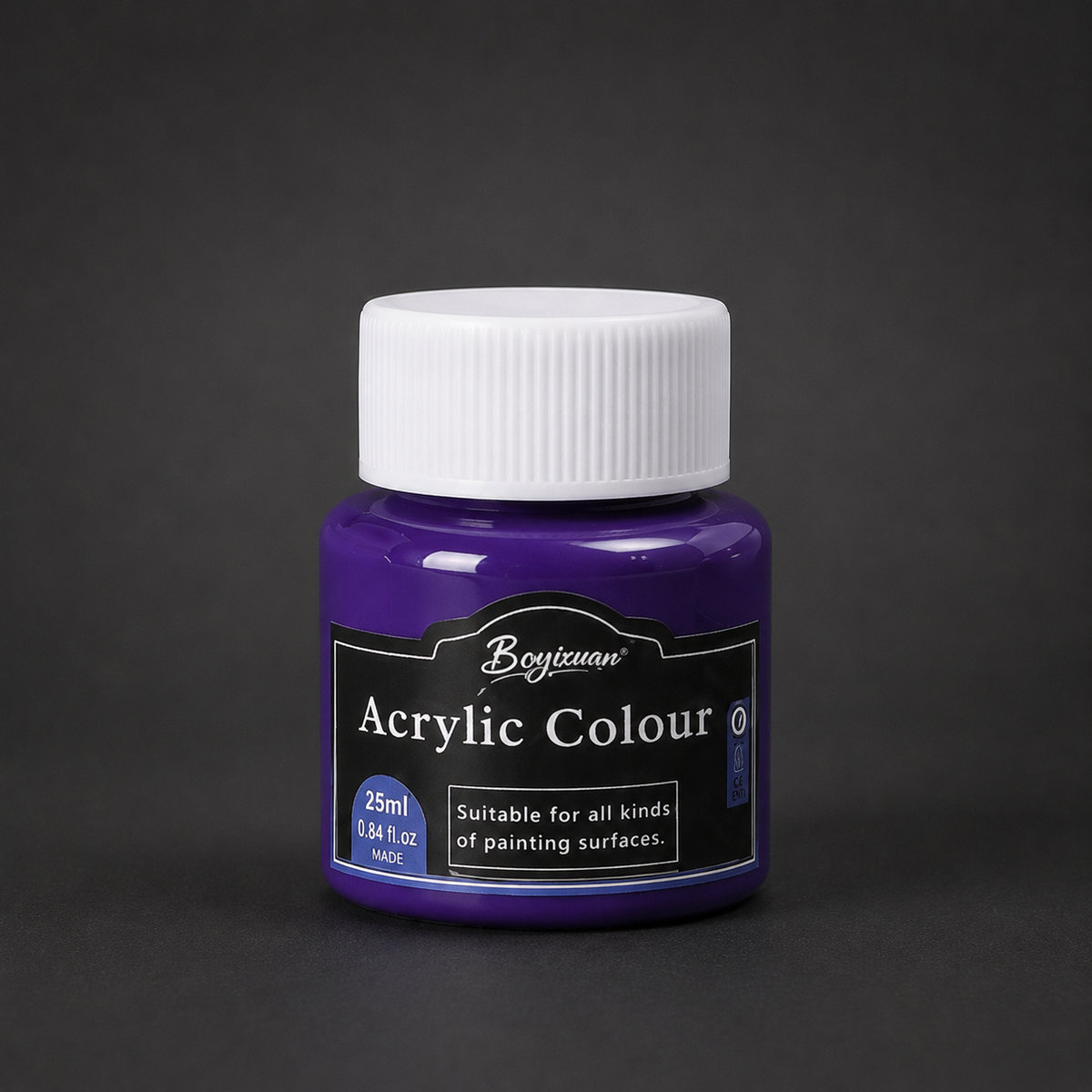25 ml pot of acrylic colour, purple