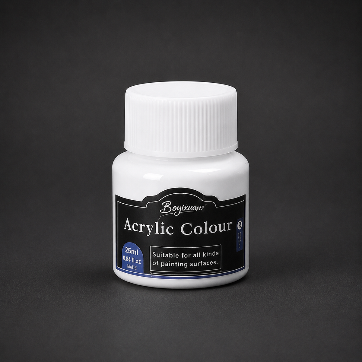 25 ml pot of acrylic colour, white