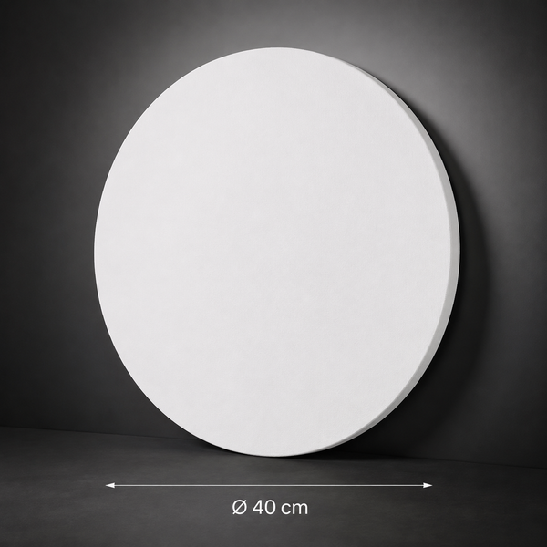 Round stretched canvas, 40 cm diameter