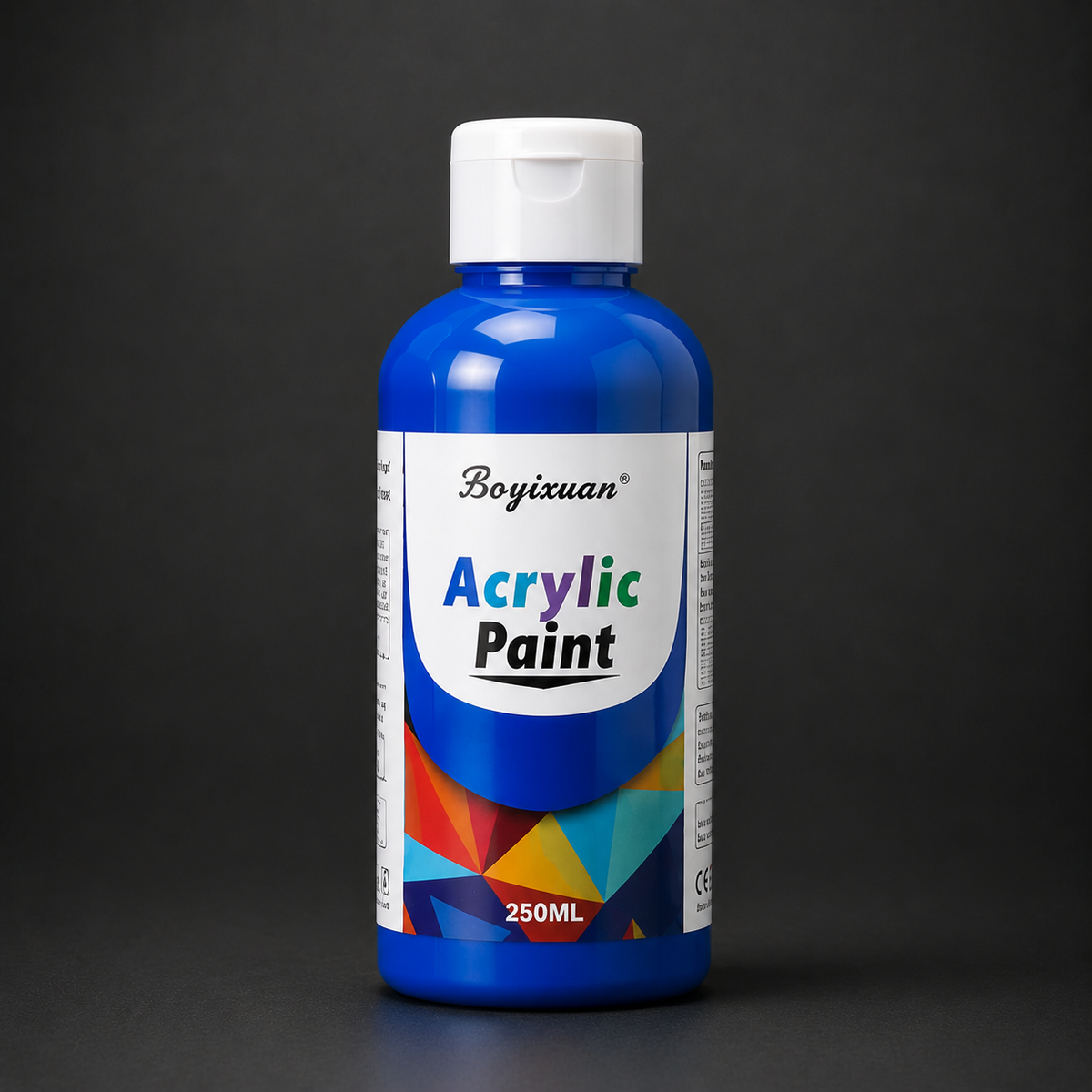 250 ml bottle of acrylic paint, blue