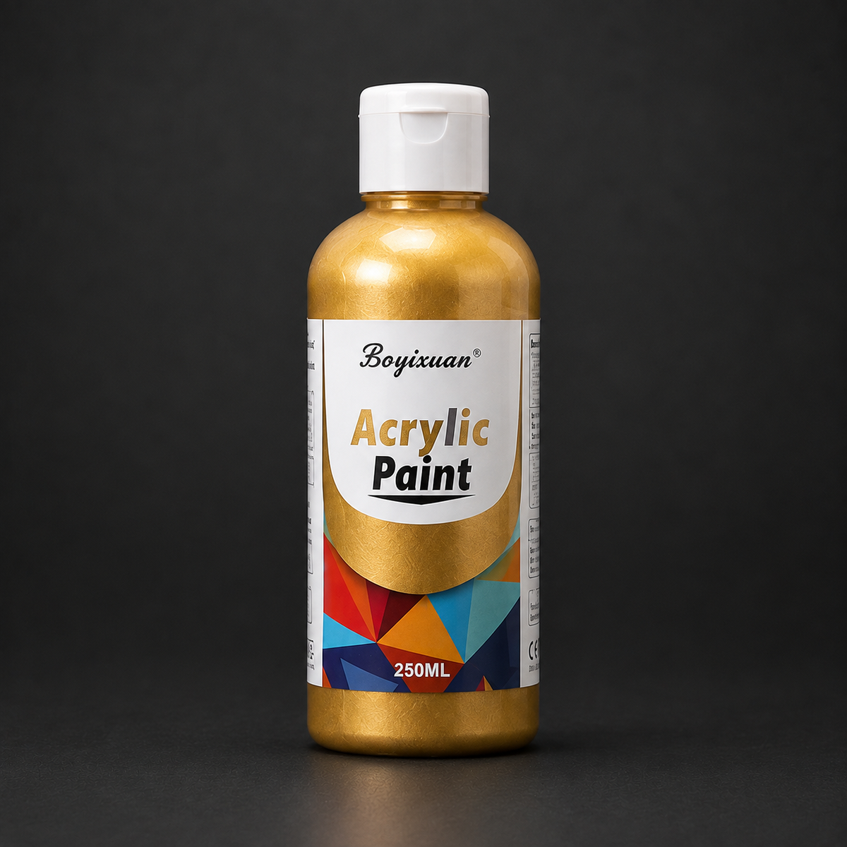 250 ml bottle of acrylic paint, gold