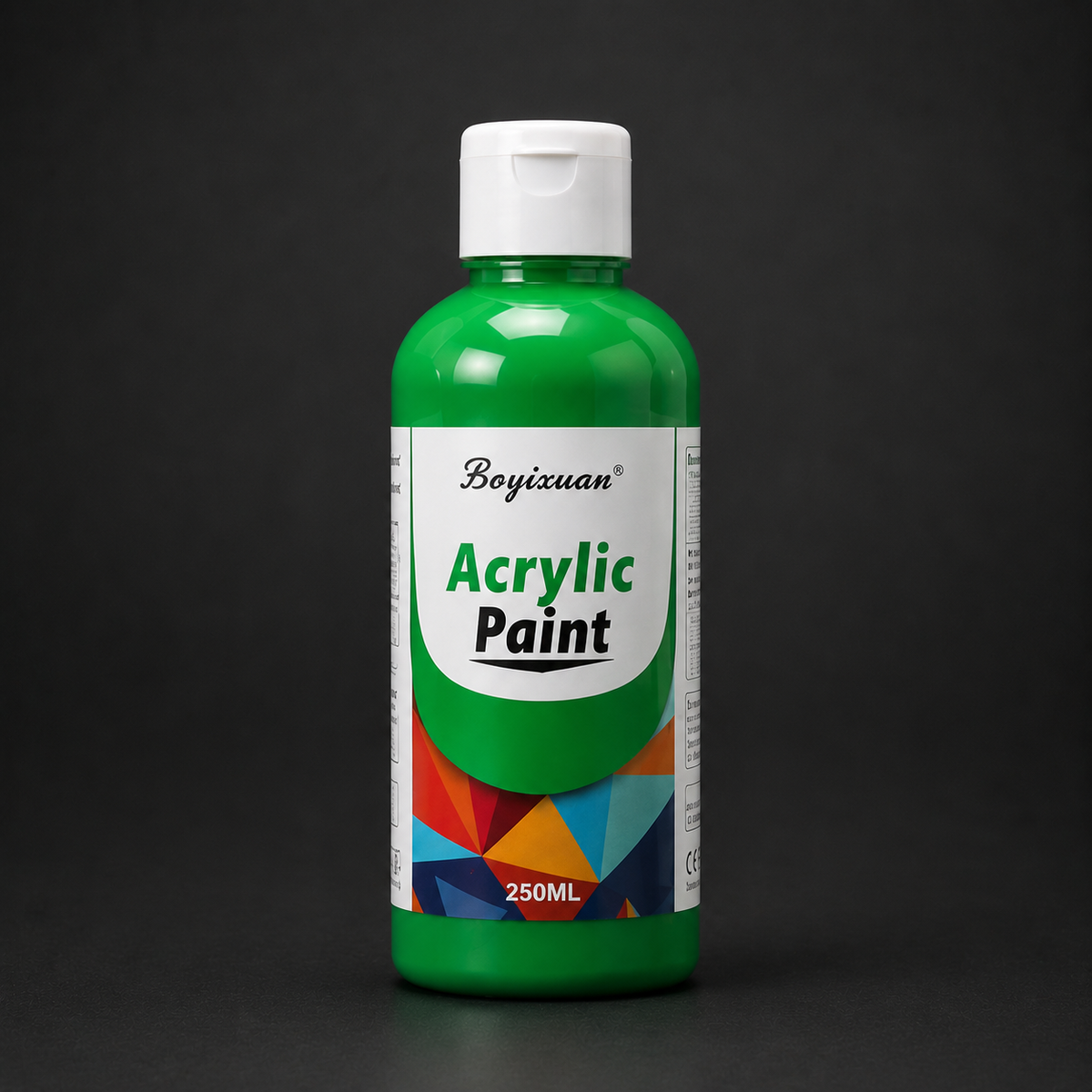 250 ml bottle of acrylic paint, green