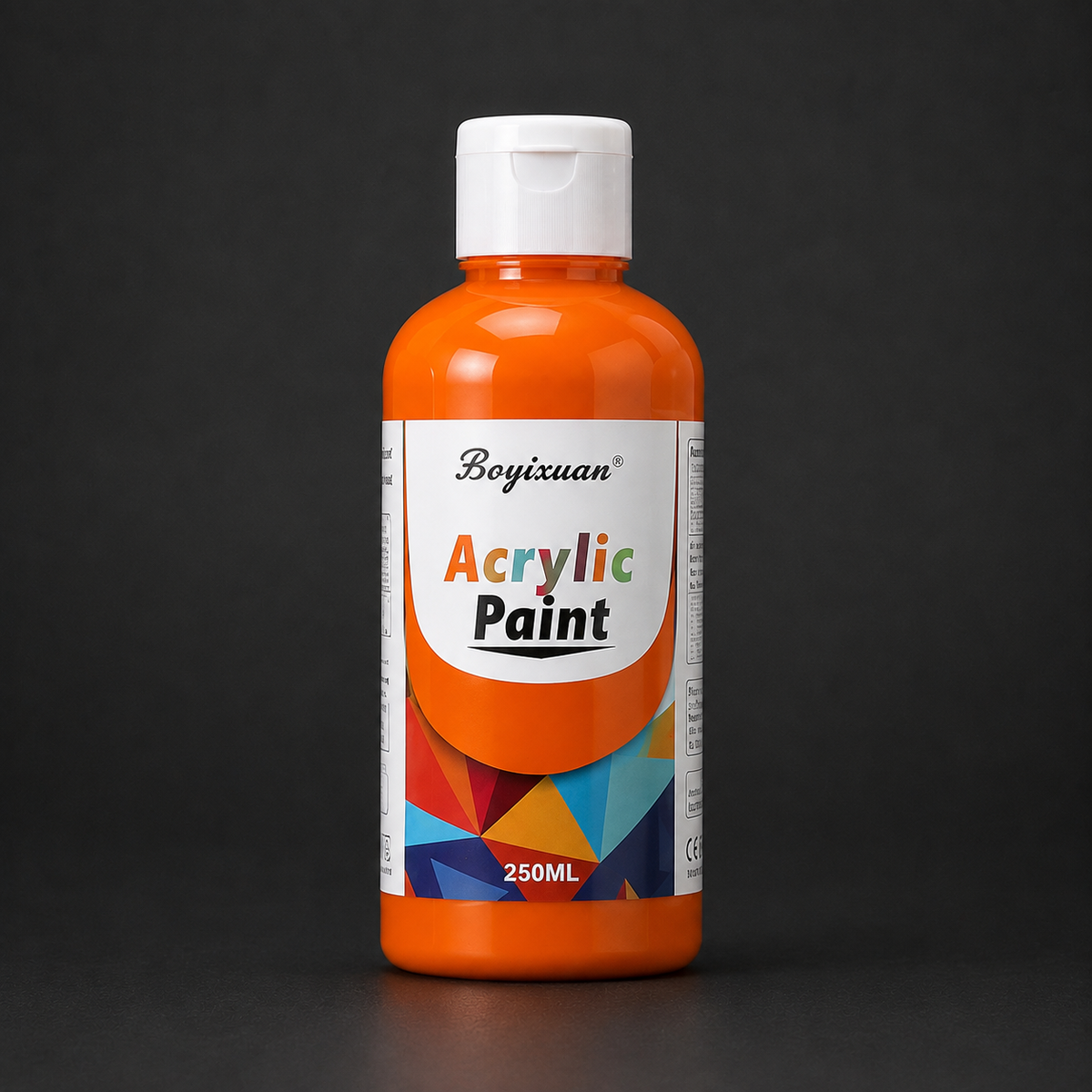 250 ml bottle of acrylic paint, orange