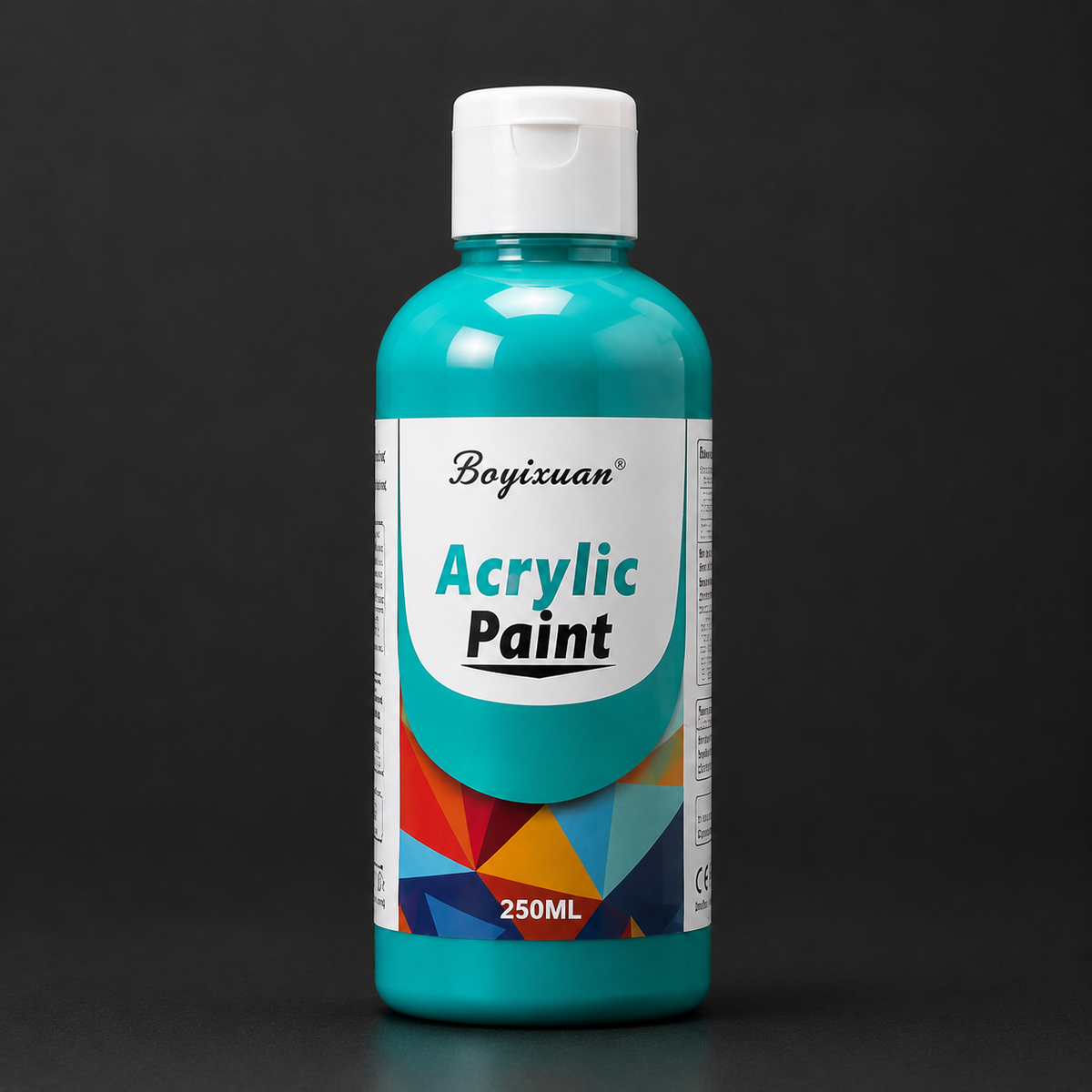 250 ml bottle of acrylic paint, teal