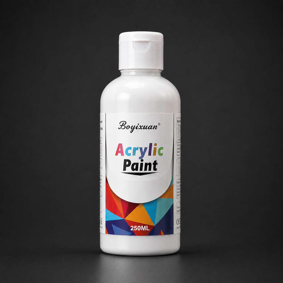 250 ml bottle of acrylic paint, white