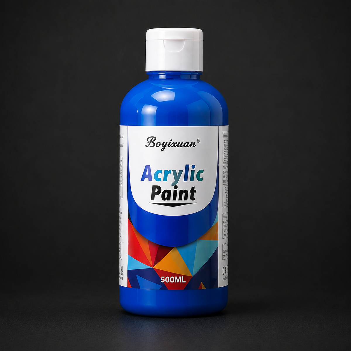 500 ml bottle of acrylic paint, blue