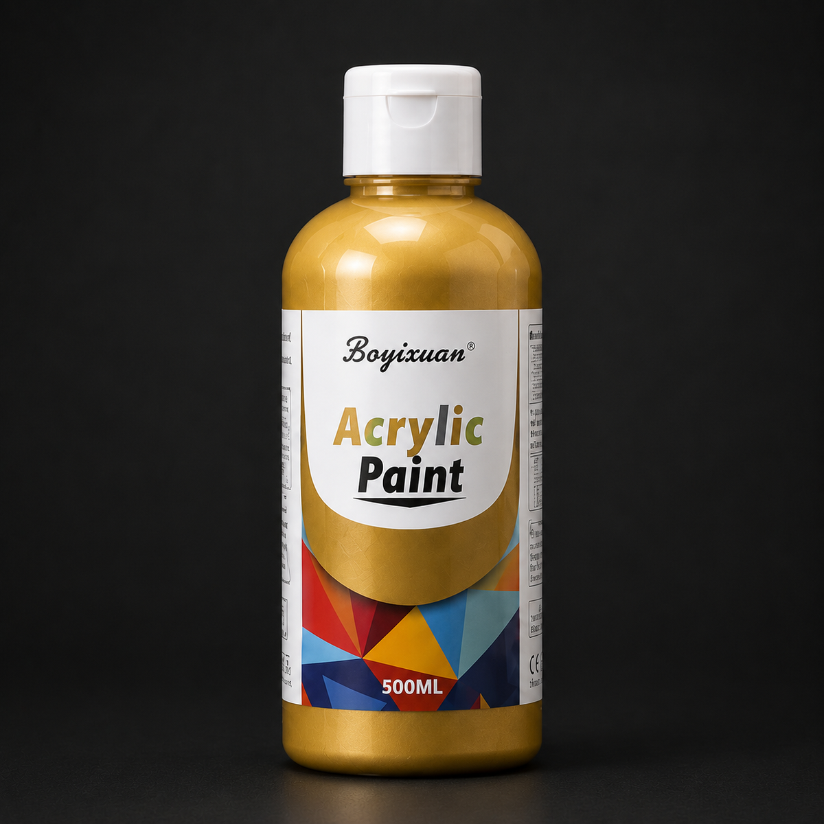 500 ml bottle of acrylic paint, gold