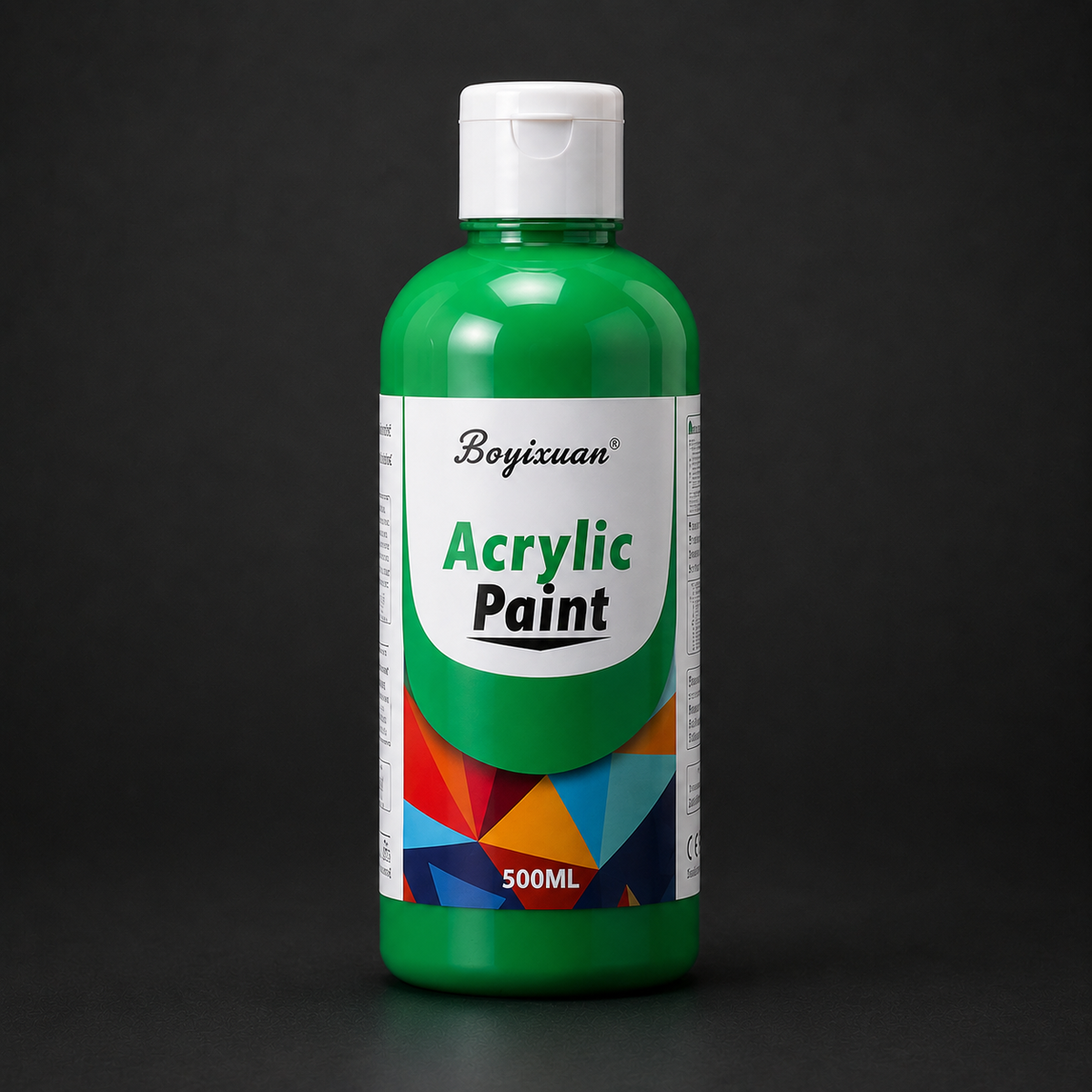 500 ml bottle of acrylic paint, green