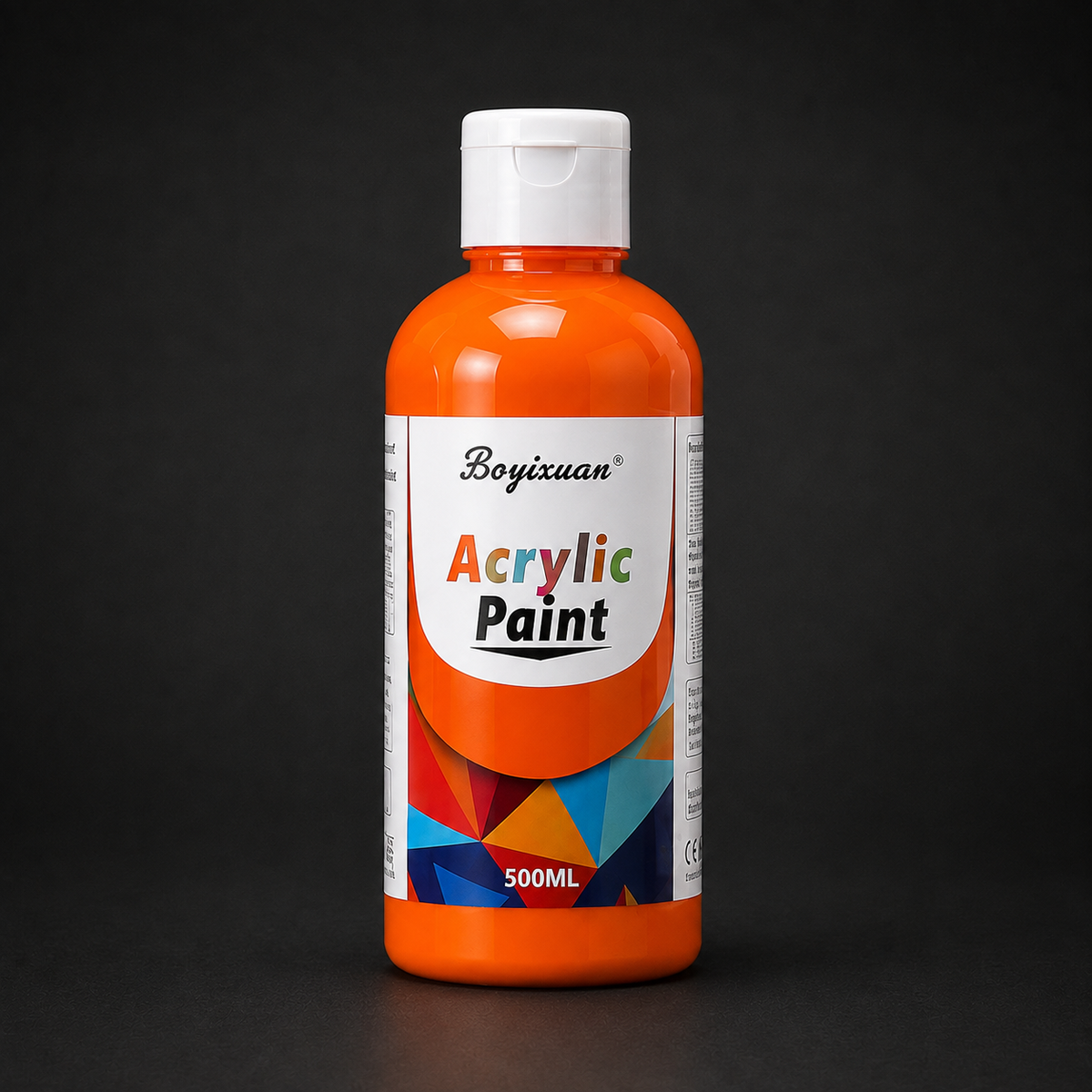 500 ml bottle of acrylic paint, orange