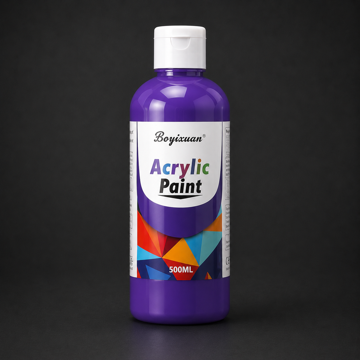 500 ml bottle of acrylic paint, purple