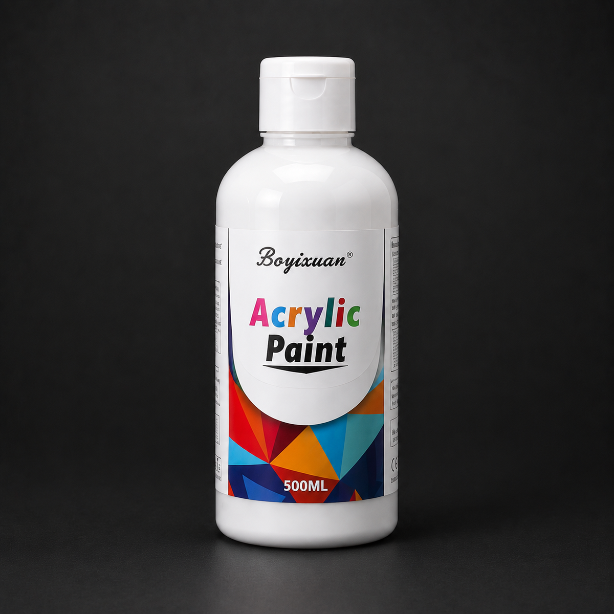 500 ml bottle of acrylic paint, white