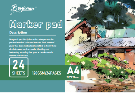 COLOURIVO 120 GSM marker pad in A4 with 24 sheets
