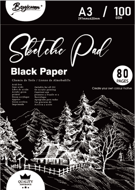 COLOURIVO sketch pad in A3, 80 sheets at 100 GSM