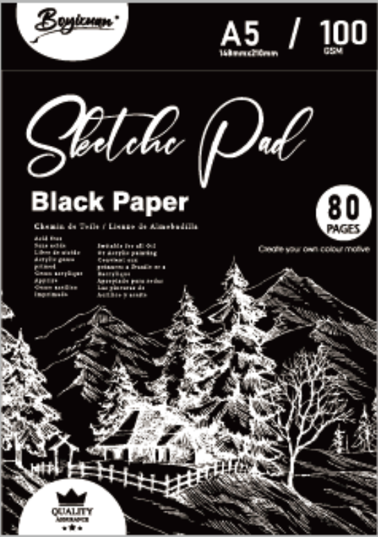 COLOURIVO sketch pad in A5, 80 sheets at 100 GSM